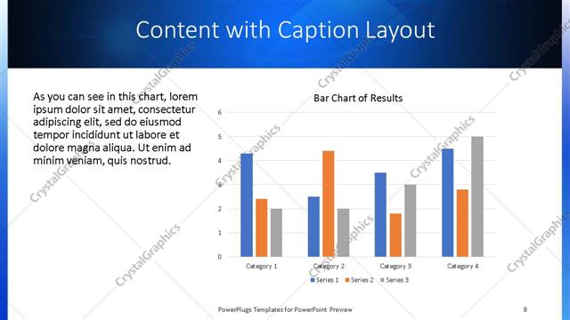 Content with Caption presentation slide layout