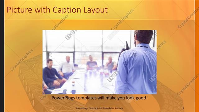 Picture with Caption presentation slide layout