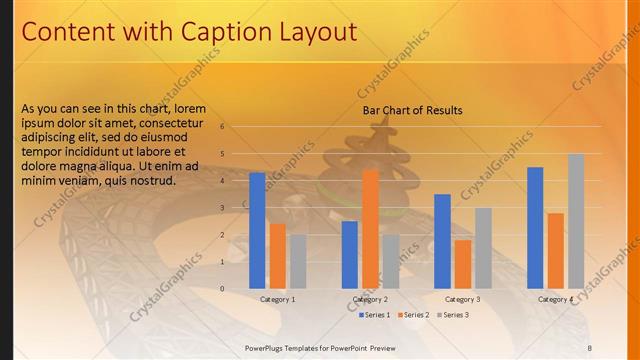 Content with Caption presentation slide layout