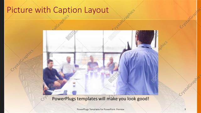 Picture with Caption presentation slide layout