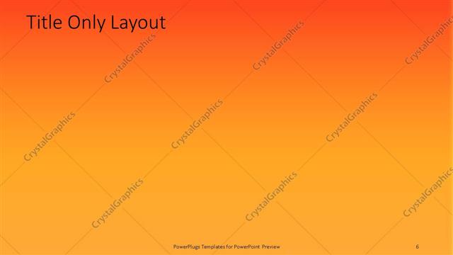 Title Only presentation slide layout