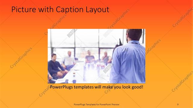 Picture with Caption presentation slide layout