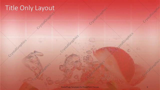 Title Only presentation slide layout