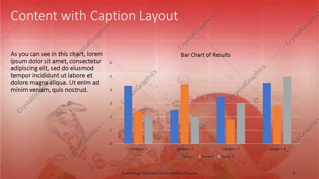 Content with Caption presentation slide layout
