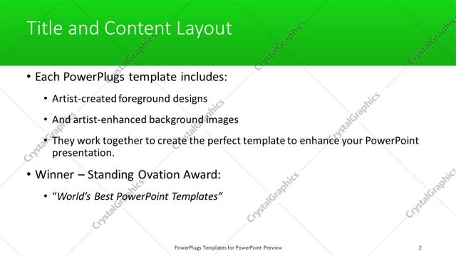 Title and Content presentation slide layout