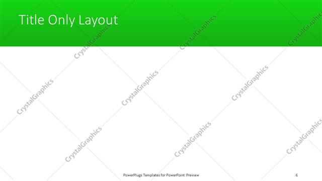 Title Only presentation slide layout