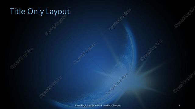 Title Only presentation slide layout