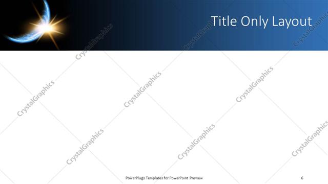 Title Only presentation slide layout