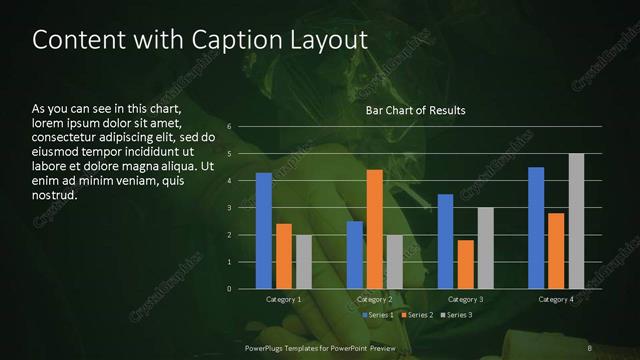 Content with Caption presentation slide layout