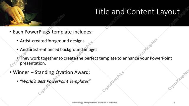 Title and Content presentation slide layout