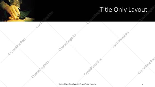 Title Only presentation slide layout