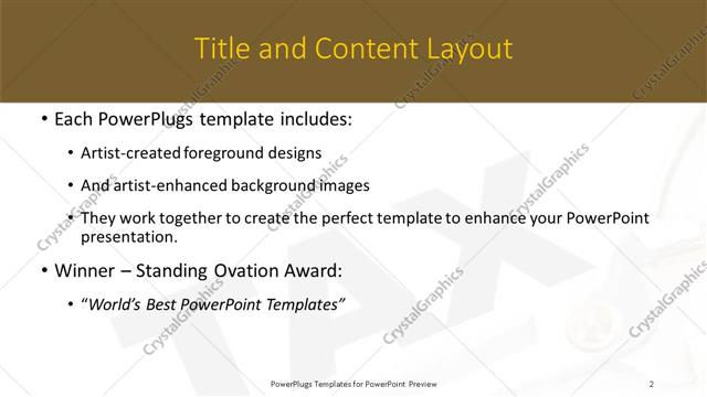 Title and Content presentation slide layout