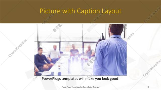 Picture with Caption presentation slide layout