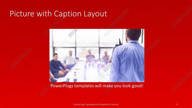 Picture with Caption presentation slide layout