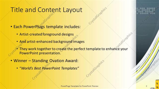 Title and Content presentation slide layout