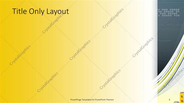 Title Only presentation slide layout