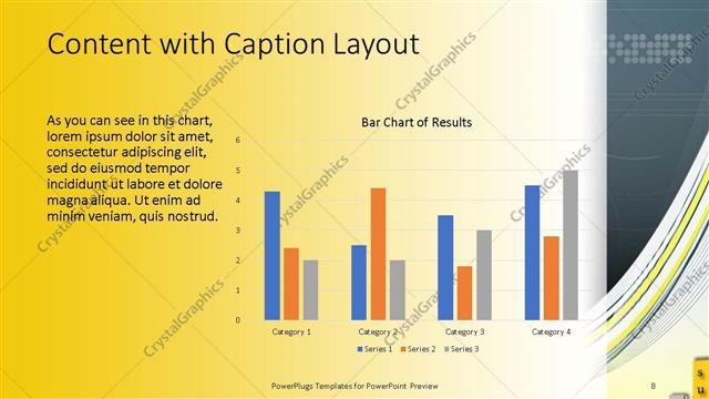 Content with Caption presentation slide layout
