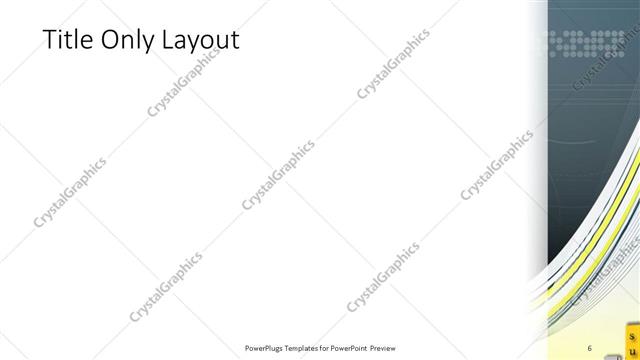 Title Only presentation slide layout