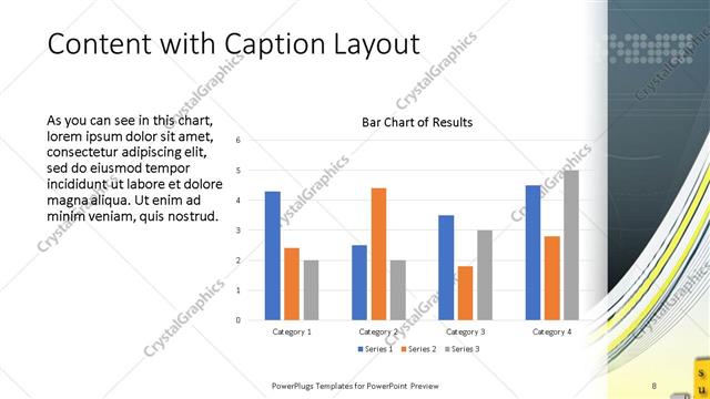 Content with Caption presentation slide layout