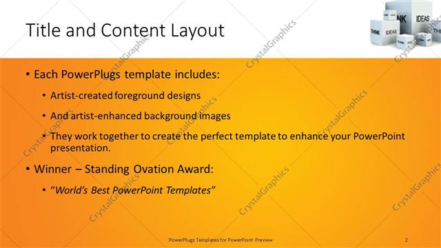 Title and Content presentation slide layout