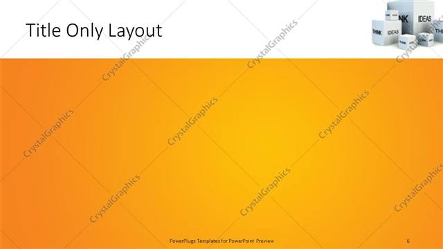 Title Only presentation slide layout