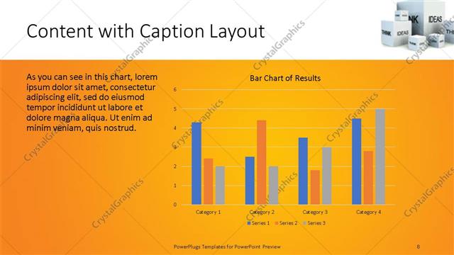 Content with Caption presentation slide layout