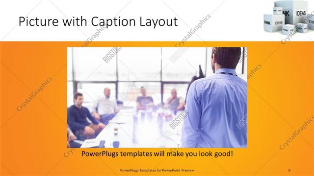 Picture with Caption presentation slide layout