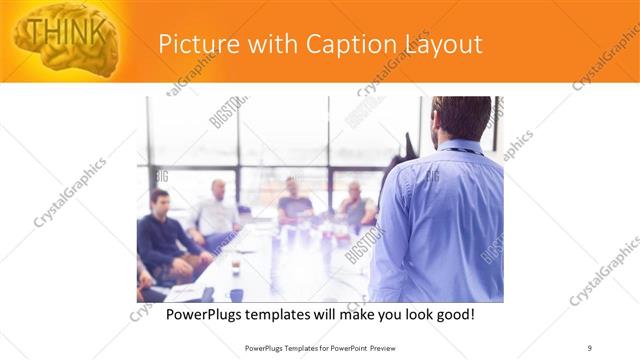 Picture with Caption presentation slide layout