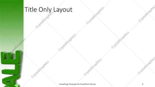 Title Only presentation slide layout