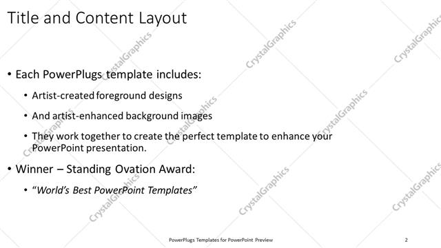 Title and Content presentation slide layout