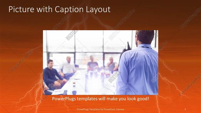Picture with Caption presentation slide layout