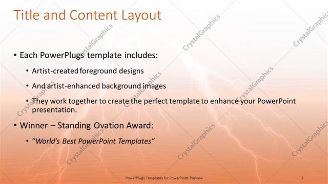 Title and Content presentation slide layout