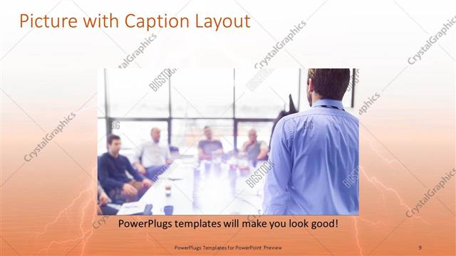 Picture with Caption presentation slide layout