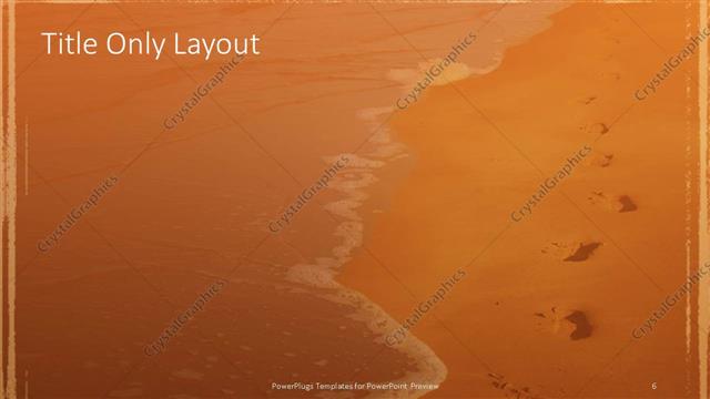 Title Only presentation slide layout