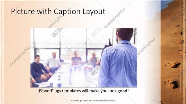 Picture with Caption presentation slide layout