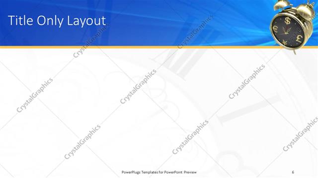 Title Only presentation slide layout