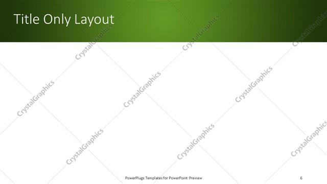 Title Only presentation slide layout