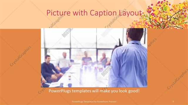 Picture with Caption presentation slide layout
