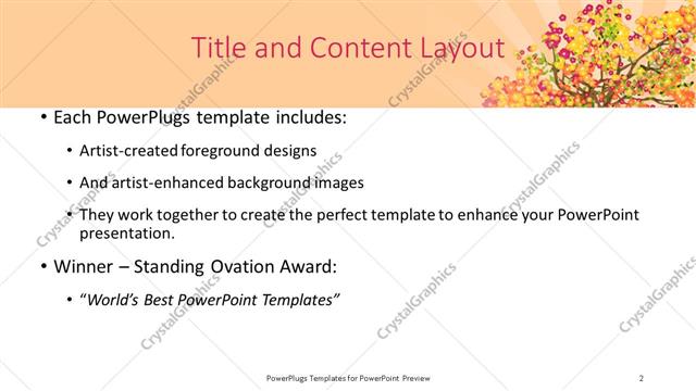 Title and Content presentation slide layout