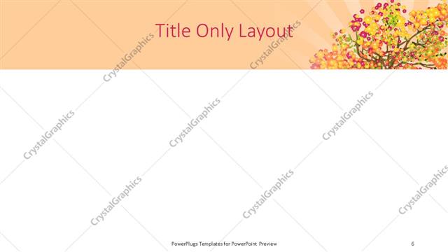 Title Only presentation slide layout