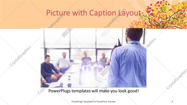 Picture with Caption presentation slide layout