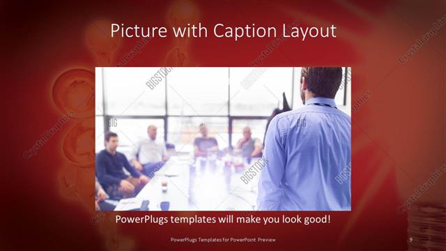 Picture with Caption presentation slide layout
