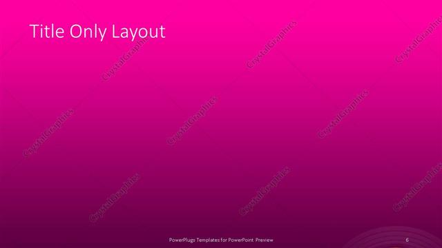 Title Only presentation slide layout