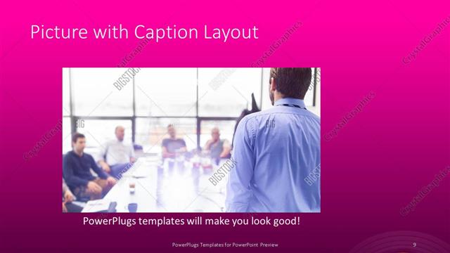 Picture with Caption presentation slide layout