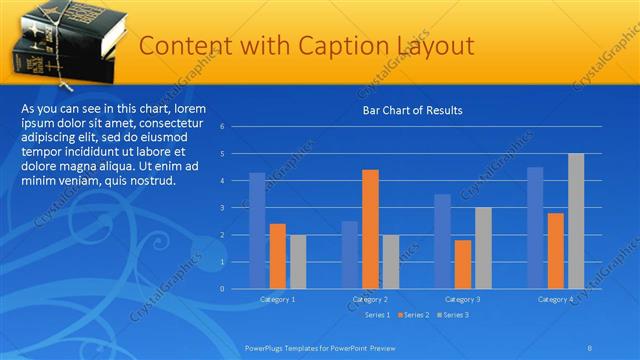 Content with Caption presentation slide layout