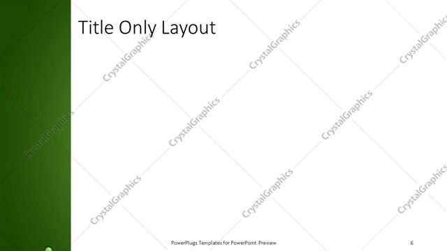 Title Only presentation slide layout