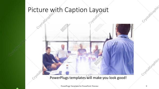 Picture with Caption presentation slide layout