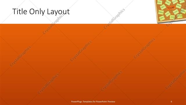 Title Only presentation slide layout