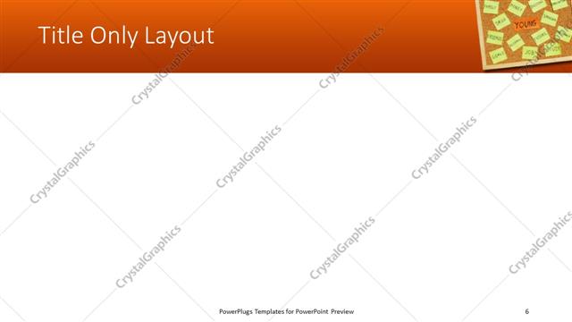 Title Only presentation slide layout