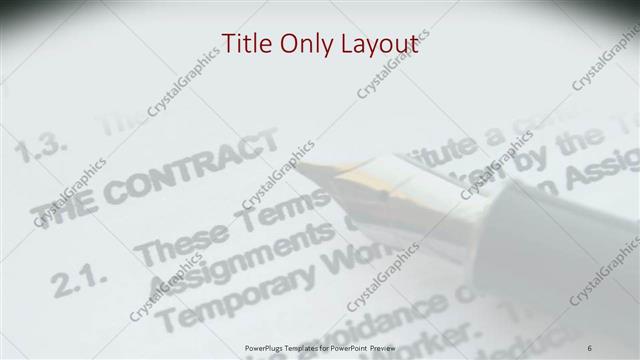 Title Only presentation slide layout